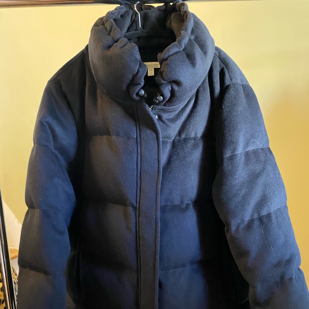 Garnet Hill Winter wool puffer coat